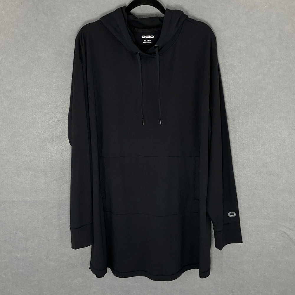 OGIO Hoodie Pullover Long Sleeve Athletic Casual Black Mens 4XL